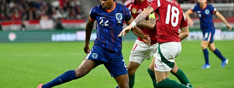 Denzel Dumfries traf für die Niederlande zum Ausgleich in Ungarn. - Foto: Denes Erdos/AP/dpa