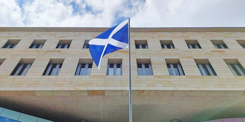 Schottische Fahne an der britischen Botschaft (Archiv) - Foto: über dts Nachrichtenagentur