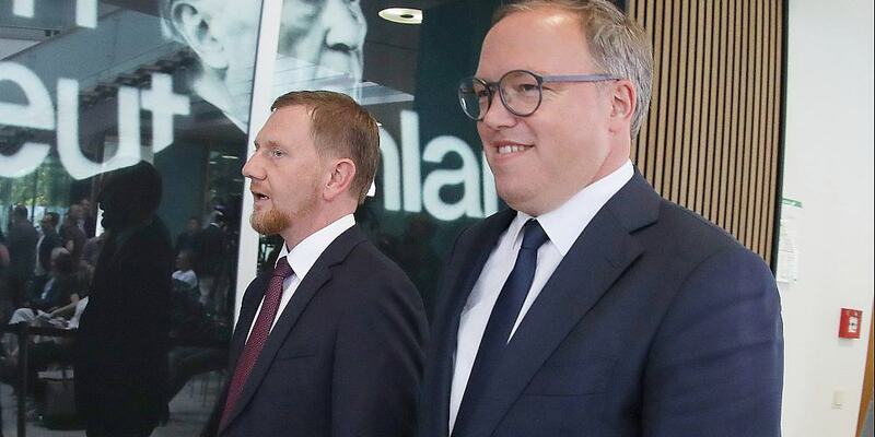 Michael Kretschmer und Mario Voigt (Archiv) - Foto: über dts Nachrichtenagentur