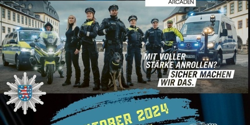 LPI-G: Du willst Polizistin oder Polizist werden ? Komm zum Polizeitag in die Gera-Arcaden - Foto: presseportal.de