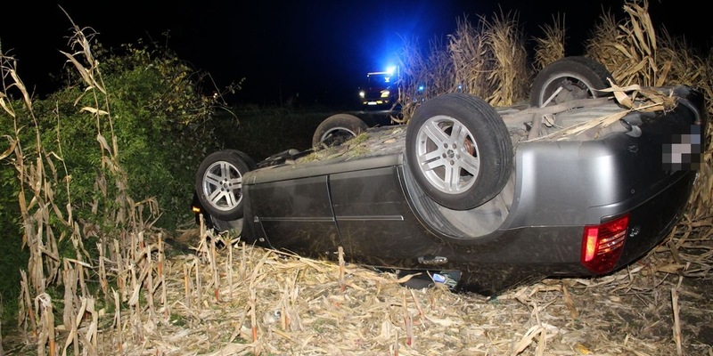 POL-COE: Coesfeld, Lette, Herteler/ Auto überschlägt sich - Foto: presseportal.de