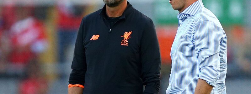 Einst Vereinstrainer, jetzt nicht mehr: Jürgen Klopp und Julian Nagelsmann (r). - Foto: Dave Thompson/AP/dpa