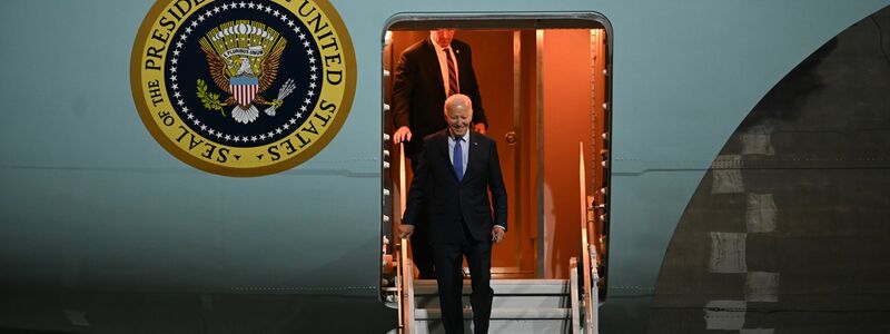 Joe Biden besucht Berlin.  - Foto: Rabea Gruber/dpa