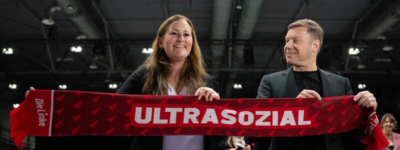 Ines Schwerdtner und Jan van Aken wollen die Linke aus der Krise führen. - Foto: Hendrik Schmidt/dpa