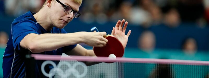 Sorgte für einen EM-Eklat: Frankreichs Tischtennis-Star Felix Lebrun. - Foto: Petros Giannakouris/AP/dpa