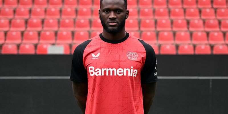 Leverkusens Stürmer Boniface war an einem Autounfall beteiligt. - Foto: Federico Gambarini/dpa