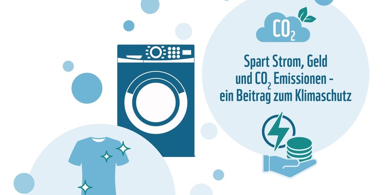Beitrag zum Klimaschutz: Die Menschen waschen kälter und sparen damit Strom und CO2-Emissionen - Foto: presseportal.de