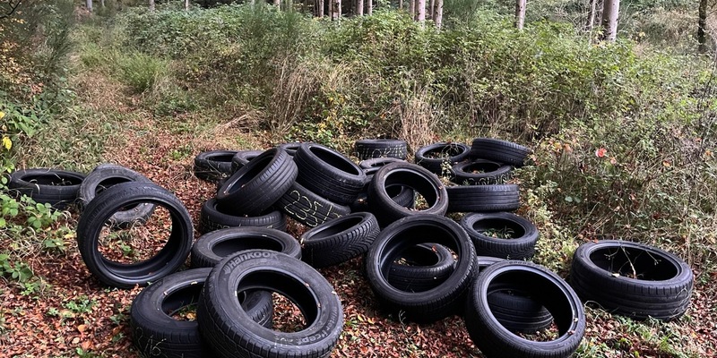 POL-PDLD: Reifenstapel entsorgt - Foto: presseportal.de