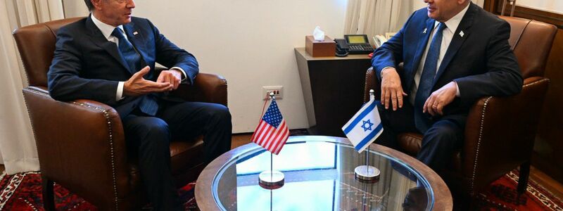 US-Außenminister Blinken bemüht sich im Nahen Osten um Deeskalation.  - Foto: Haim Zach/Israel Gpo/ZUMA Press Wire/dpa