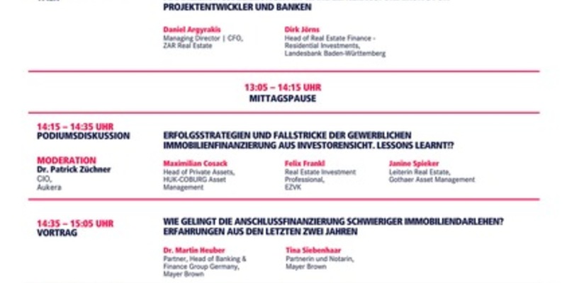 11. Real Estate Finance Day von Targa Communications am 12. November in Frankfurt am Main - Foto: presseportal.de