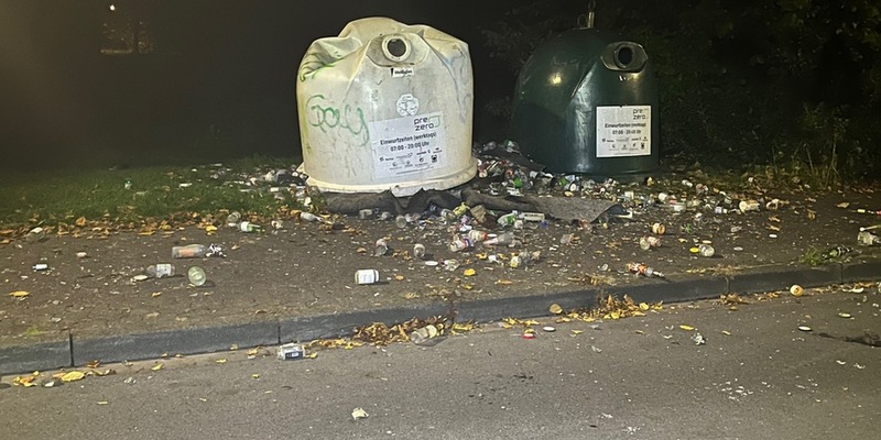 POL-SO: Altglascontainer gesprengt - Foto: presseportal.de