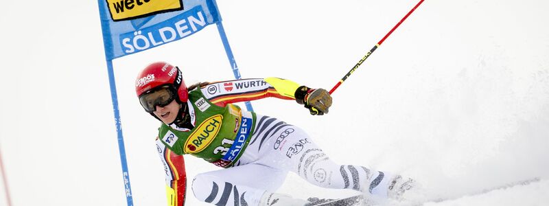 Lena Dürr war beim Riesenslalom auf dem Rettenbachferner beste Deutsche. - Foto: Jean-Christophe Bott/KEYSTONE/dpa