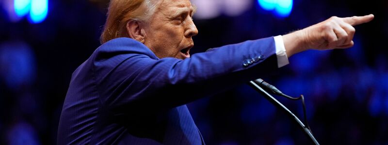 Donald Trump hat bei einer Wahlkampfveranstaltung im Madison Square Garden in New York um Stimmen geworben. - Foto: Alex Brandon/AP/dpa