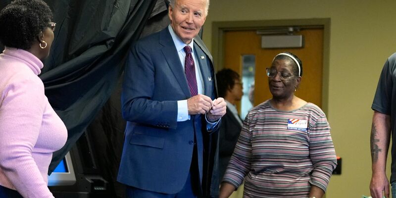 Biden hat seine Stimme bereits abgegeben. - Foto: Manuel Balce Ceneta/AP/dpa