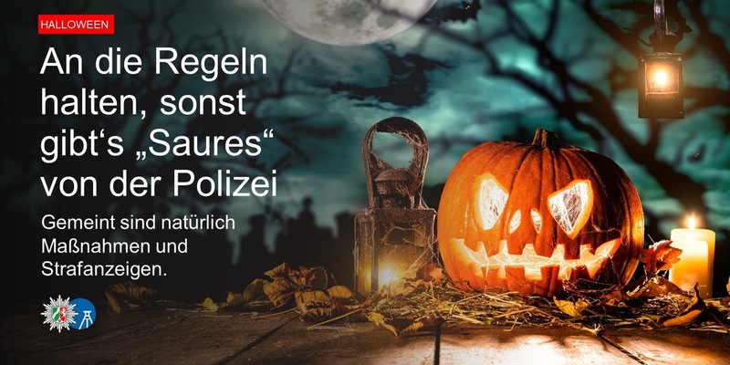 POL-BO: Mahnung zu Halloween: An die Spielregeln halten, sonst gibt's Saures von der Polizei (sprich: Anzeigen) - Foto: presseportal.de