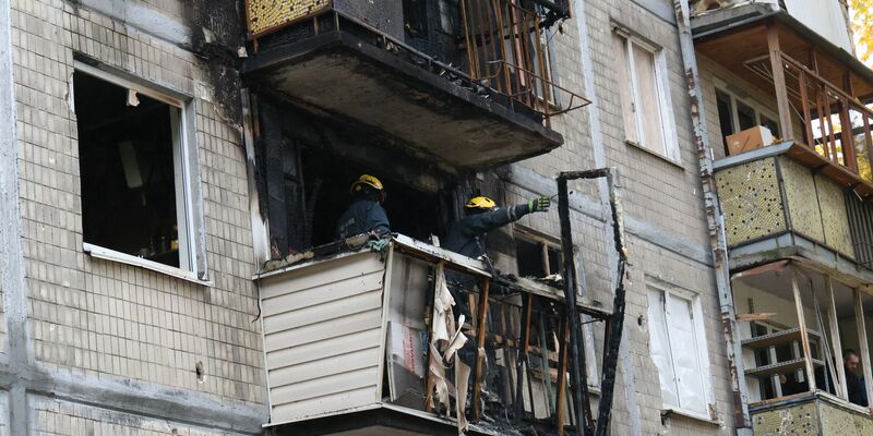 Die ukrainische Hauptstadt ist in dem Krieg oft Ziel russischer Drohnenangriffe und meldet immer wieder auch Schäden an Wohnhäusern. (Archivbild) - Foto: -/Ukrinform/dpa