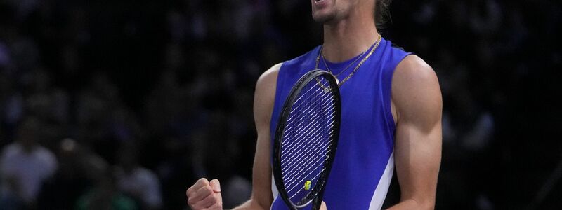 Alexander Zverev im Moment des Triumphs beim Turnier in Paris. - Foto: Thibault Camus/AP/dpa