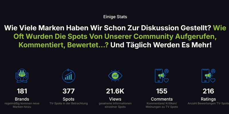 Stimme ab, sprich mit, verändere Fernsehwerbung! / Bewertungen und Diskussionen zu aktuellen und historischen TV-Spots - AdClips.tv - Foto: presseportal.de