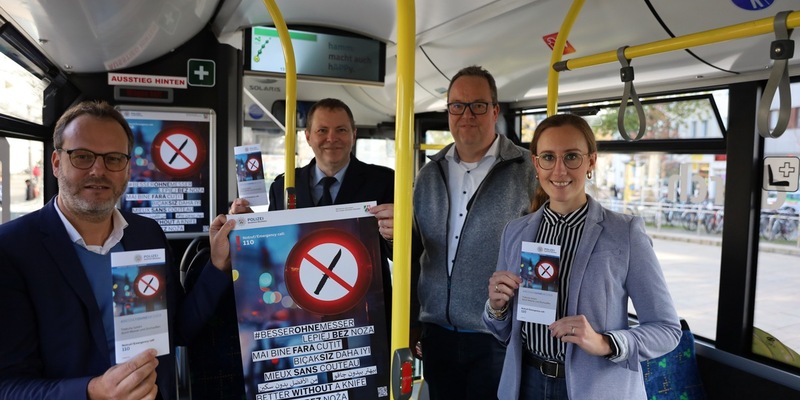 POL-HAM: #besserohnemesser - Aktion zur Bekämpfung der Messerkriminalität im öffentlichen Raum - Foto: presseportal.de