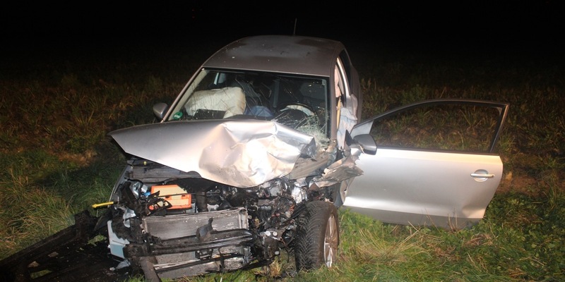 POL-DN: Unfall auf der B57: Zwei Schwerverletzte - Foto: presseportal.de