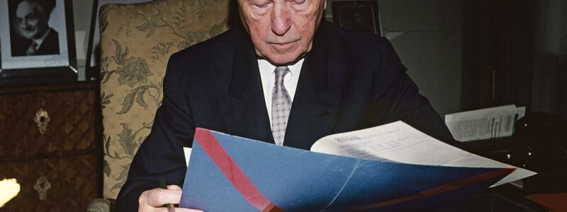 Adenauer prägte den Wiederaufbau und die Westintegration Deutschlands. (Archivbild) - Foto: picture alliance / Kurt Rohwedder/dpa