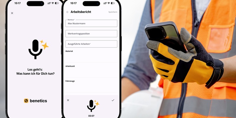 Künstliche Intelligenz für Handwerker: Benetics lanciert ersten digitalen Sprachassistenten für die Baubranche - Foto: presseportal.de