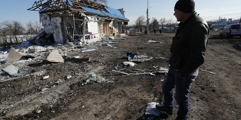 Wolnowacha ist einer von vielen Orten im ostukrainischen Gebiet Donezk, die russische Soldaten im Zuge des Krieges überfallen haben. (Achivbild) - Foto: Victor/XinHua/dpa