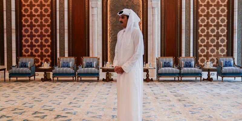 Katars Emir Tamim bin Hamad Al Thani trieb die Gaza-Gespräche entscheidend mit voran. - Foto: Nathan Howard/Pool Reuters/AP