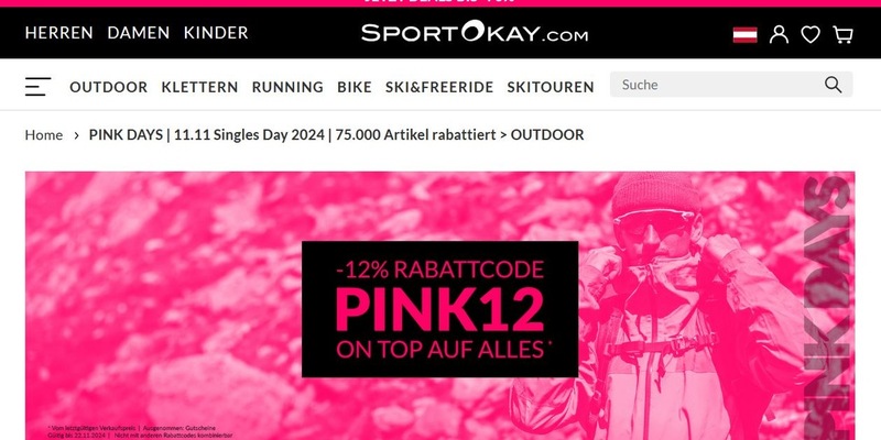 PINK DAYS bei SportOkay.com - Foto: presseportal.de