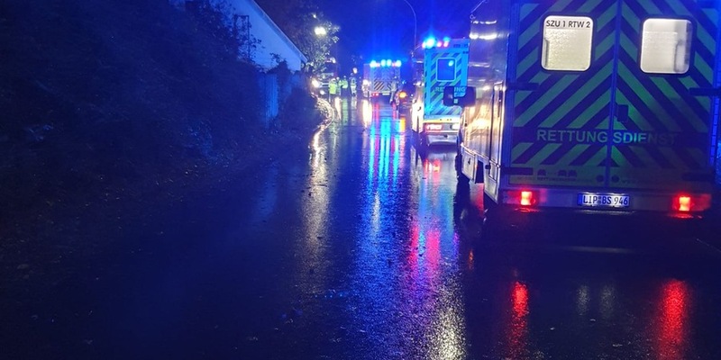 FW Lage: TH 1 / VU PKW - 11.11.24 - 19:07 Uhr - Foto: presseportal.de