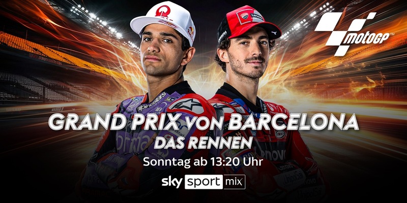 Showdown in Barcelona: die Entscheidung im MotoGP-Titelduell zwischen Jorge Martín und Pecco Bagnaia am Wochenende live bei Sky Sport - Foto: presseportal.de
