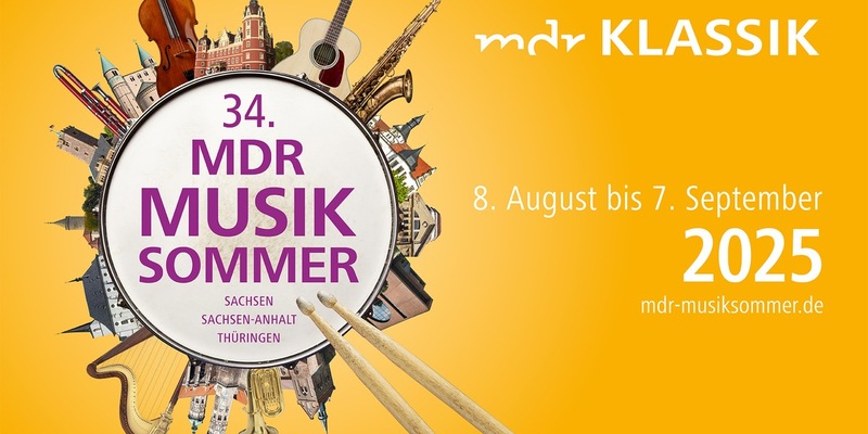 Bunt, nahbar und europäisches Flair in der Region: 34. MDR-Musiksommer 2025 startet in Europas Kulturhauptstadt Chemnitz - Foto: presseportal.de