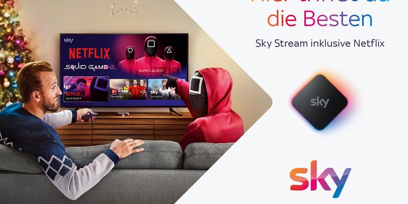 Sky Deutschland gewinnt Harry Kane als Sky Stream Markenbotschafter und setzt exklusive Marketing-Kampagne mit Netflix zum Launch von Squid Game S2 um - Foto: presseportal.de