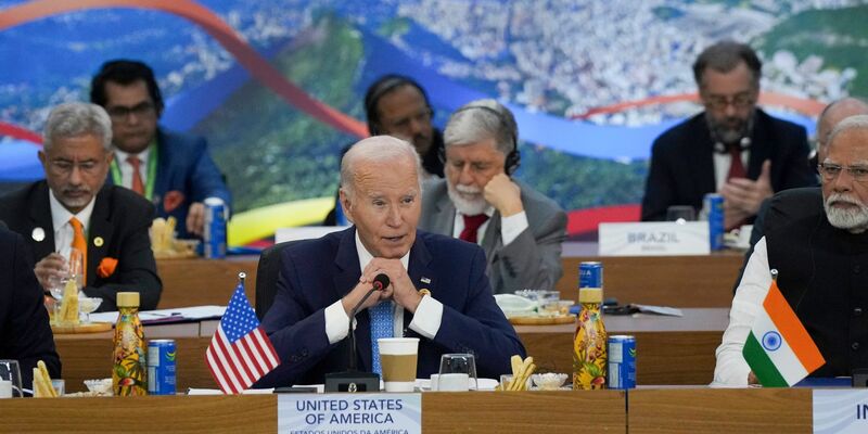 Für Biden dürfte der G20 in Rio der letzte große Gipfel als US-Präsident sein.  - Foto: Eric Lee/Pool The New York Times/AP/dpa