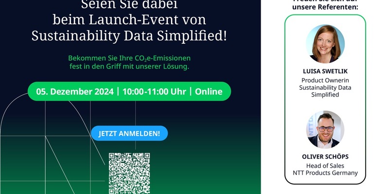 NTT DATA Business Solutions vereinfacht CO2e-Dokumentation mit der Produktneuheit Sustainability Data Simplified - Foto: presseportal.de