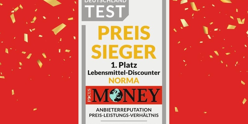 Zum vierten Mal in Folge: NORMA wird von FOCUS MONEY als Deutschlands Preissieger 2024 ausgezeichnet / Top-Verbraucherbewertung für Nürnberger Lebensmittel-Discounter im November 2024 - Foto: presseportal.de