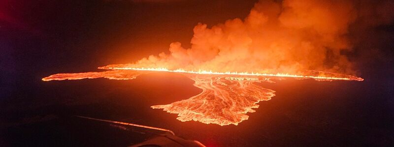 Auf Island hat sich abermals die Erde aufgetan. - Foto: -/Civil Protection in Iceland via AP/dpa