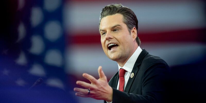 Matt Gaetz stammt aus einer wohlhabenden Familie in Florida - und ist ein lautstarker Unterstützer von Donald Trump. (Archivbild) - Foto: Alex Brandon/AP/dpa