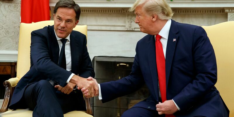 Als niederländischer Regierungschef traf Rutte Trump bereits häufiger. (Archivbild zur Illustration) - Foto: Alex Brandon/AP/dpa