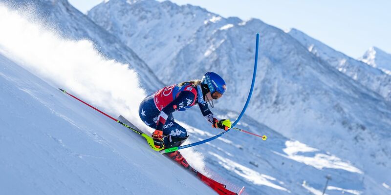 US-Star Mikaela Shiffrin war im Slalom von Gurgl wieder mal nicht zu schlagen. - Foto: Expa/Johann Groder/APA/dpa