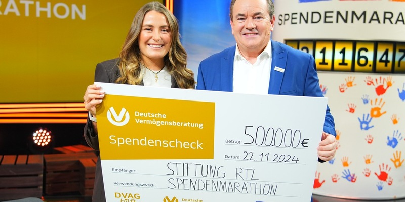Ein starkes Zeichen für Inklusion beim 29. RTL-Spendenmarathon / Deutsche Vermögensberatung spendet 500.000 Euro - Foto: presseportal.de