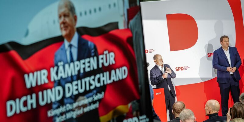 SPD-Kanzlerkandidat Scholz setzt trotz eines riesigen Rückstands im Wahlkampf auf Sieg. - Foto: Kay Nietfeld/dpa
