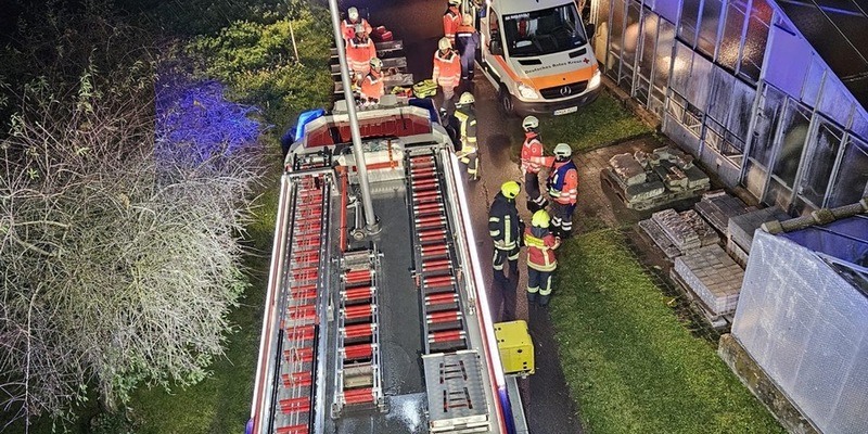 FW Reichenau: Nach der Party brennt die Küche, Verbandssübung der Feuerwehren Reichenau und Konstanz Abteilung Altstadt und dem DRK auf der Insel Reichenau, 19.11.2024, Reichenau-Niederzell - Foto: presseportal.de