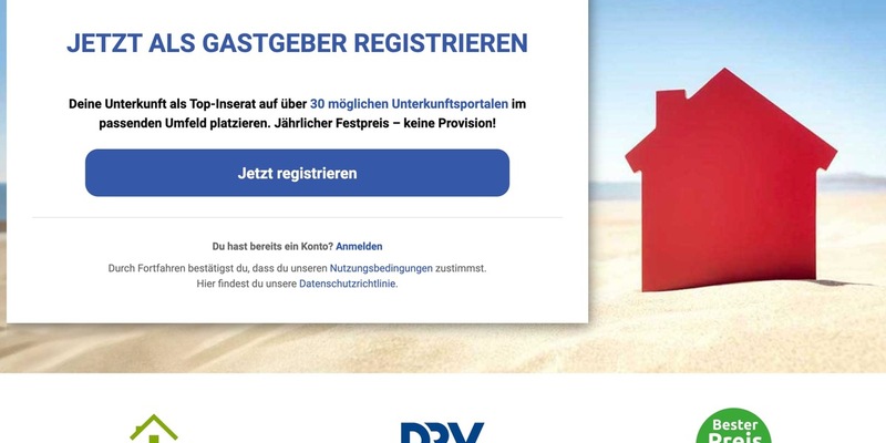 Neuheit: www.Ferienhaus.online und www.Ferienwohnung.online bieten privaten Vermietern Festpreis-Inserate ohne Provision und vielfältige Module zur optimalen Vermarktung von Ferienunterkünften - Foto: presseportal.de