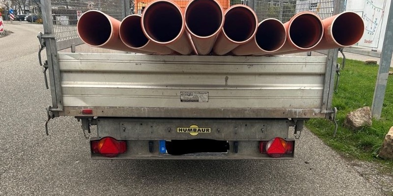 POL-PDLD: Edenkoben - Ungesicherte Ladung - Foto: presseportal.de