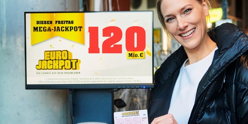Der 120-Millionen-Euro-Traum geht weiter / Eurojackpot: Dreistelliger MEGA-Jackpot und rund 25 Millionen Euro im zweiten Rang am Freitag (29. November) - Foto: presseportal.de