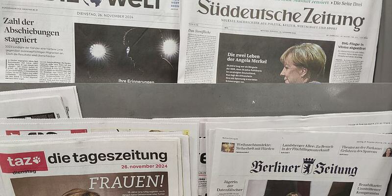 Angela Merkel auf den Titelseiten am 26.11.2024 - Foto: über dts Nachrichtenagentur