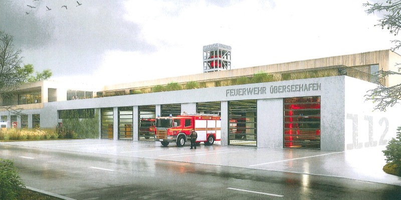 FW Bremerhaven: Neubau einer Feuer- und Rettungswache für die Berufsfeuerwehr Bremerhaven - Foto: presseportal.de