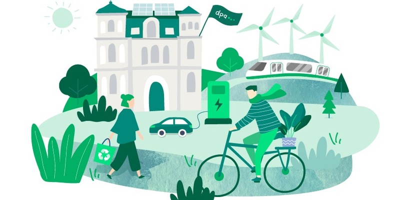 dpa-Nachhaltigkeitsbericht 2023: CO2-Ausstoß pro Kopf gesunken - Foto: presseportal.de