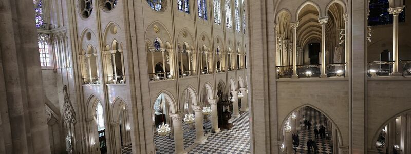 Am 7. Dezember wird Notre-Dame wiedereröffnet.  - Foto: Christophe Petit Tesson/EPA POOL/AP/dpa